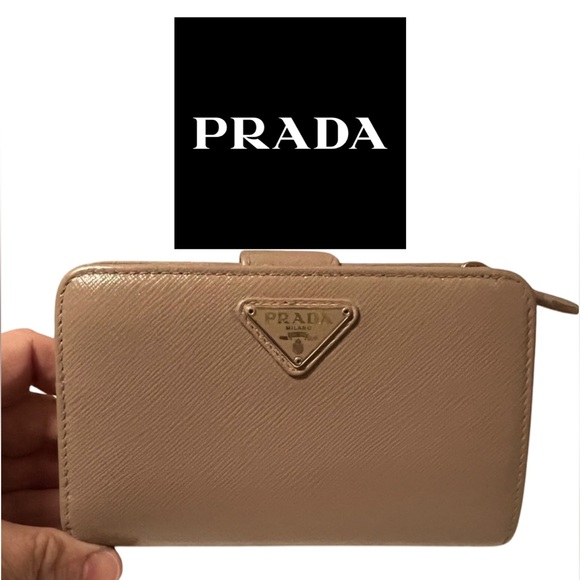 Prada Saffiano Leather Folding Wallet - Picture 1 of 13